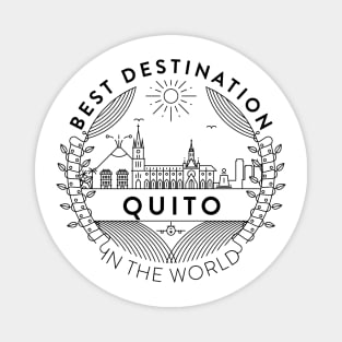 Quito Minimal Badge Design Magnet